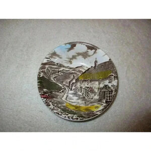 Small Bowl Vintage WH Grindely "Quiet Day" transferware England trinket earring